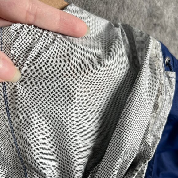 LL Bean Trail Model Raincoat Women's M Blue Long Waterproof Jacket Hooded Rugged - Picture 12 of 13